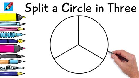 How do you cut 3 in a circle?