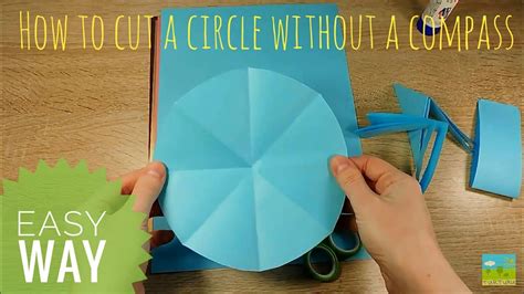 How do you cut a circle out of paper?