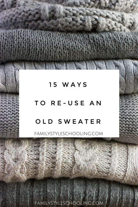 How do you cut an old sweater?