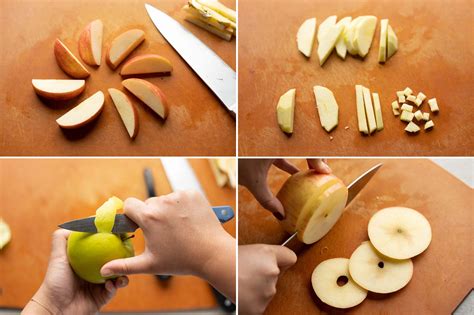 How do you cut apples without a peeler?