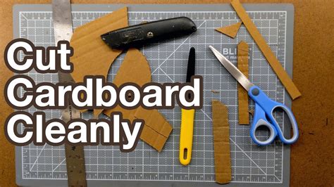 How do you cut cardboard perfectly straight?