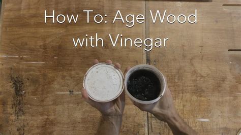 How do you darken wood with vinegar?