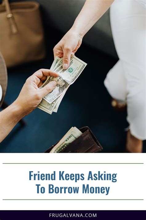 How do you deal with friends who keep asking for money?