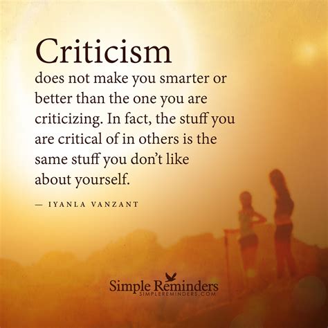 How do you deal with people who always Criticise you?
