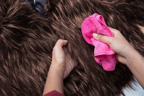 How do you deep clean a fur coat?