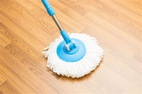 How do you deep clean floors with a mop?
