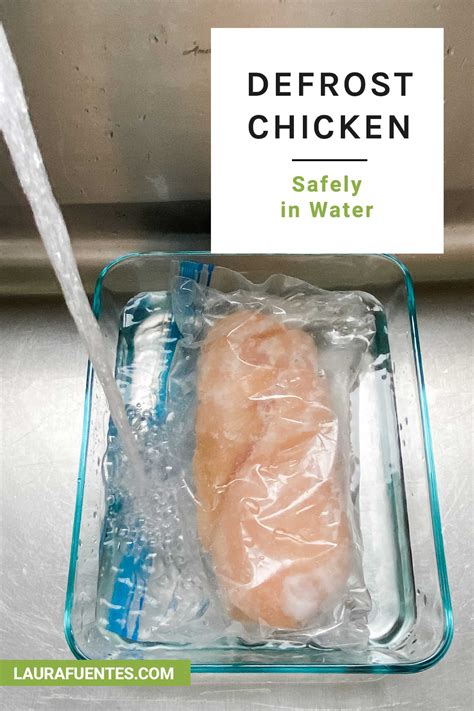 How do you defrost chicken fast with salt?