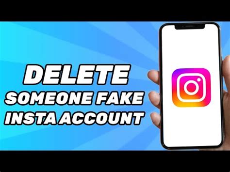 How do you delete a fake Instagram account?