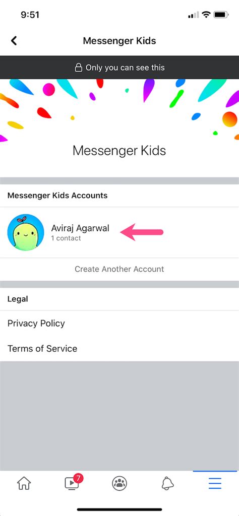 How do you delete a kids account?