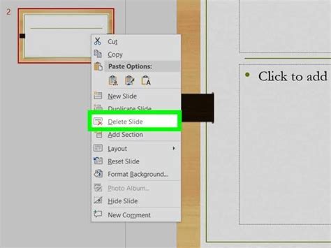 How do you delete elements in PowerPoint?