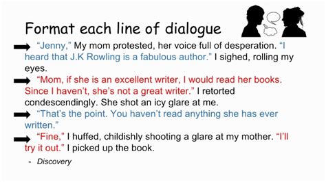 How do you deliver dialogue?