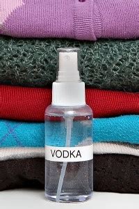 How do you deodorize clothes with vodka?