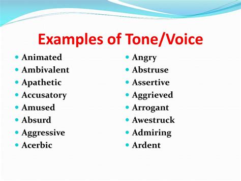 How do you describe aggressive tone?