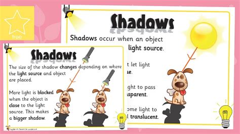 How do you describe shadows in creative writing?