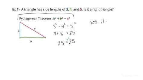 How do you determine if 3 side lengths can form a triangle?