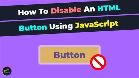 How do you disable a button class in HTML?