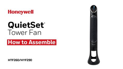 How do you disassemble a Honeywell quietset tower fan?