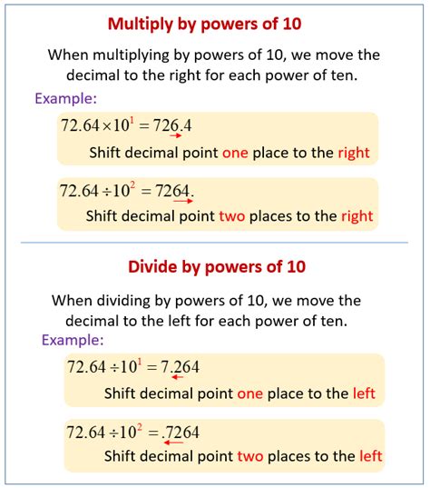 How do you divide 10 powers?