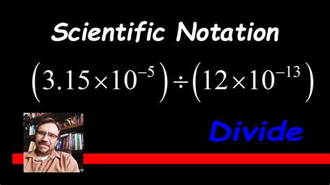 How do you divide exponents in scientific notation?