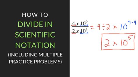 How do you divide scientific notation?