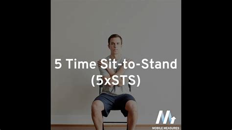 How do you do a 5x sit to stand?