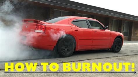 How do you do a burnout in automatic?