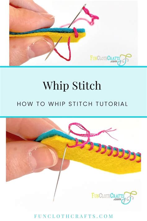 How do you do a whip stitch?