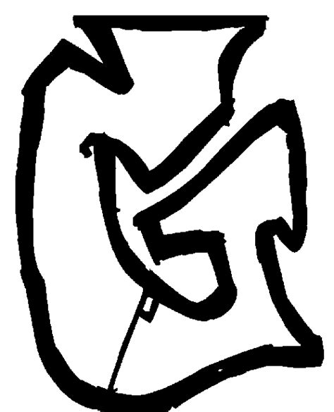 How do you draw G in graffiti?