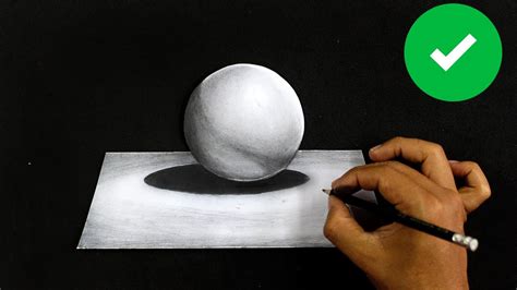 How do you draw a 3D ball easy?