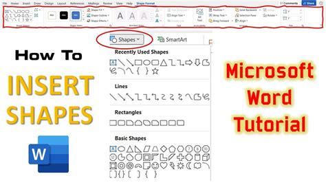 How do you draw a T shape in Word?