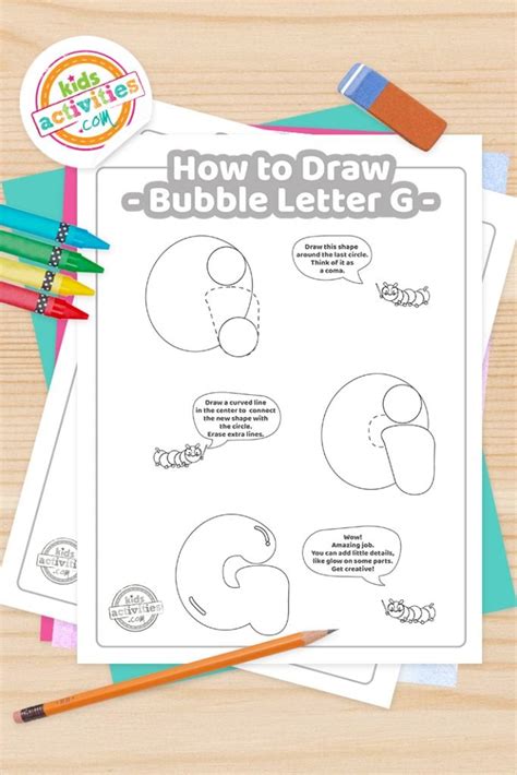 How do you draw a bubble G?