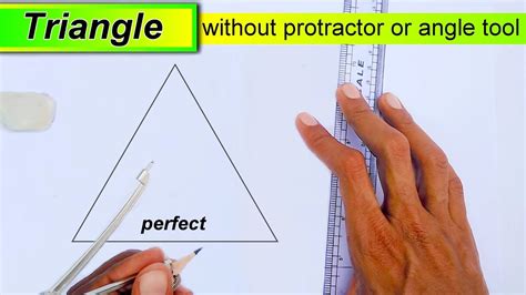 How do you draw a perfect triangle?