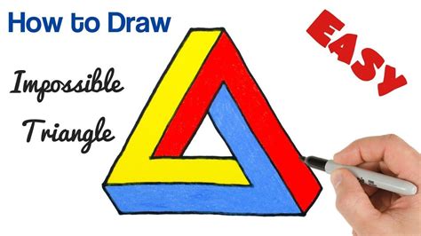 How do you draw a triangle illusion?