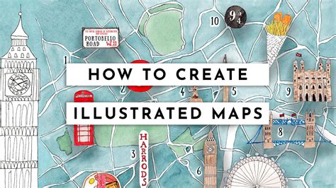 How do you draw an illustrative map?