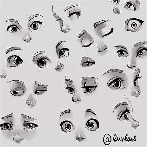 How do you draw cartoon eyes for beginners?
