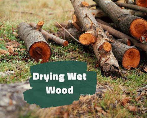 How do you dry a wet wood deck?