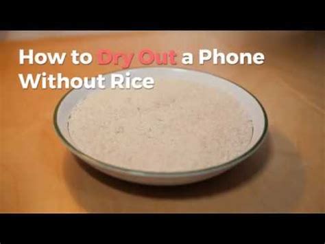 How do you dry your phone without rice?