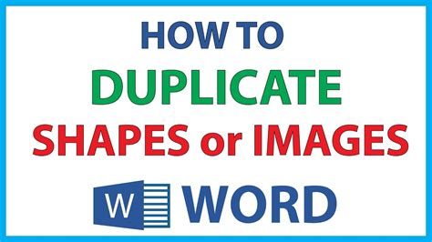 How do you duplicate a shape?