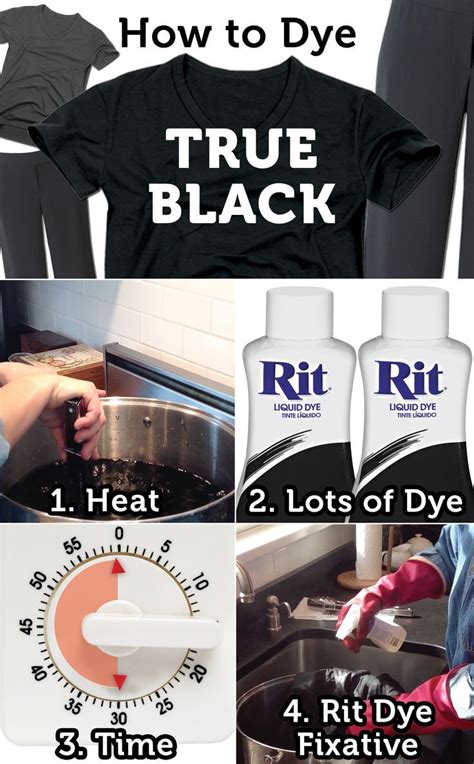 How do you dye clothes black successfully?