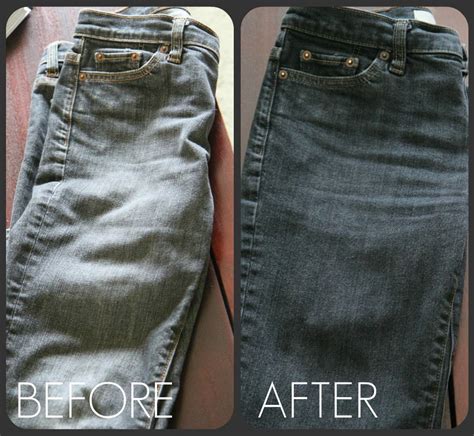 How do you dye faded blue jeans black?