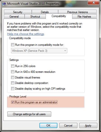 How do you elevate privileges in Windows 7?
