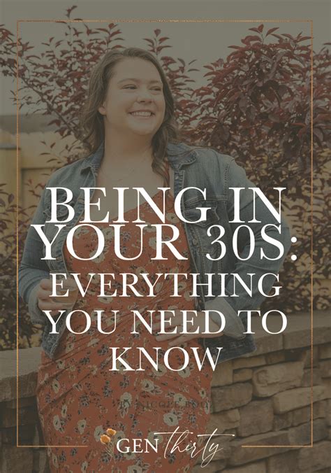 How do you embrace your 30s?