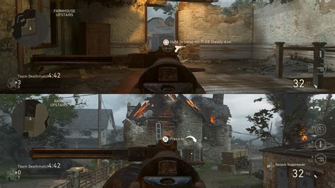 How do you enable split-screen on Call of Duty?