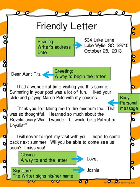 How do you end a friendly letter?