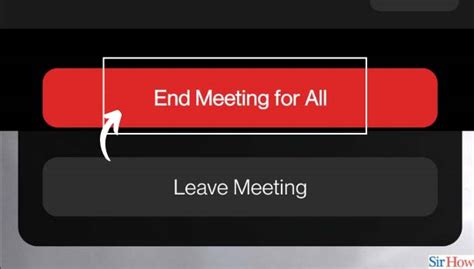 How do you end a meeting for all in zoom?