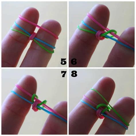 How do you end a rubber band bracelet?