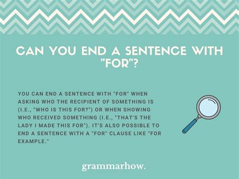 How do you end a sentence?