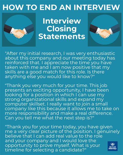 How do you end an interview introduction?