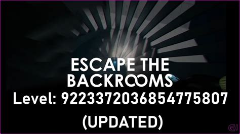 How do you escape in level 9223372036854775807 backrooms?