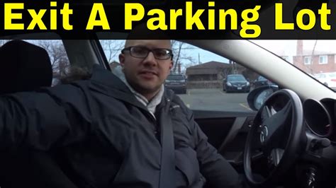 How do you exit a car from parking?